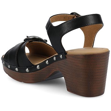 Journee Sisilia Women's Ankle Strap Clogs