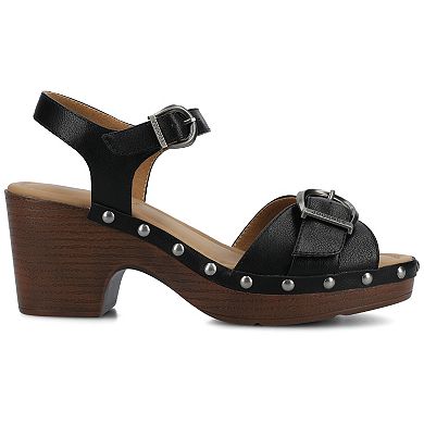 Journee Sisilia Women's Ankle Strap Clogs