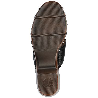 Journee Silvana Women's Round Toe Block Heel Clogs