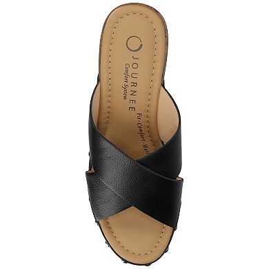 Journee Silvana Women's Round Toe Block Heel Clogs