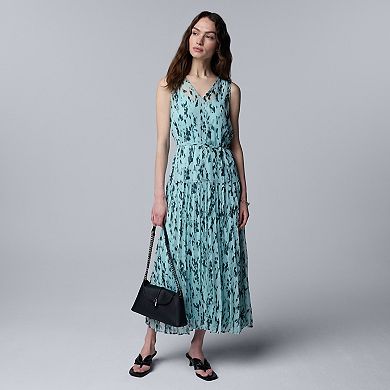 Women's Simply Vera Vera Wang Pleated Dropwaist Maxi Dress