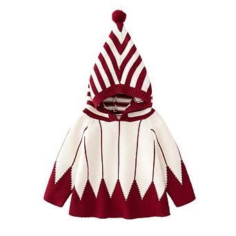 Baby Christmas Style Contrast Design Knitwear