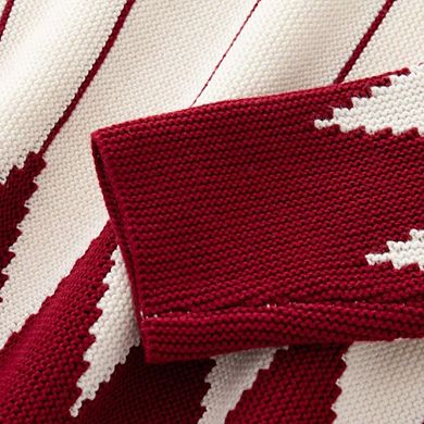 Baby Christmas Style Contrast Design Knitwear