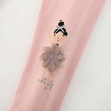 Autumn Arrival Baby Kids Girls Cartoon Pattern Cute Pants