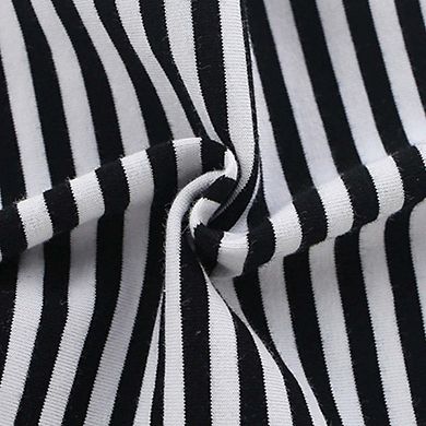 Autumn Arrival Baby Kids Girls Cartoon and Striped Pattern Casual Pants