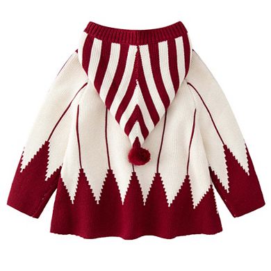 Baby Christmas Style Contrast Design Knitwear