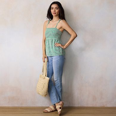 Women's LC Lauren Conrad Tie Strap Babydoll Tank Top