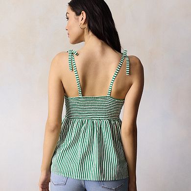 Women's LC Lauren Conrad Tie Strap Babydoll Tank Top