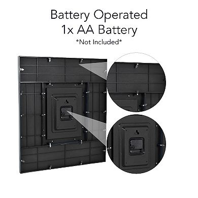 American Art Décor 21-Inch with 10 Photo Display Photo Collage Wall Clock