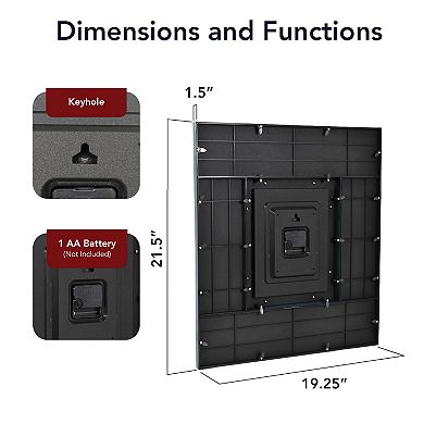 American Art Décor 21-Inch with 10 Photo Display Photo Collage Wall Clock