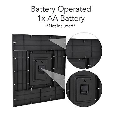 American Art Décor Photo Collage Big Daddy's Garage Wall Clock 21-Inch