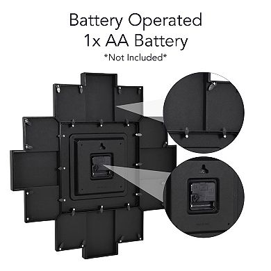 American Art Décor Photo Collage US Route 66 Wall Clock 20-Inch