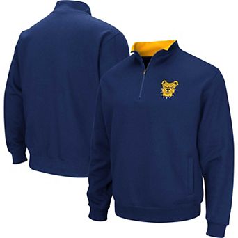 Men's Colosseum Navy North Carolina A&T Aggies Tortugas Quarter-Zip Sweatshirt