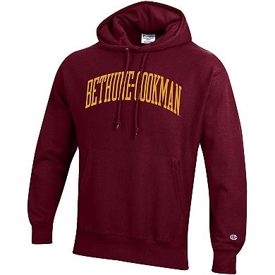 Men's Champion Maroon Bethune-Cookman Wildcats Tall Arch Pullover Hoodie