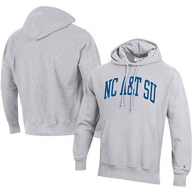 Men's Champion Gray North Carolina A&T Aggies Tall Arch Pullover Hoodie
