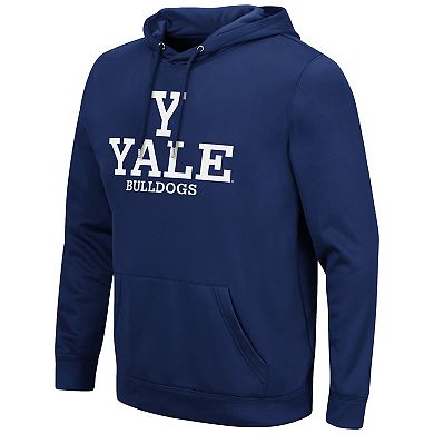 Men's Colosseum Navy Yale Bulldogs Lantern Pullover Hoodie