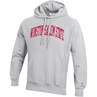 Men's Champion Gray Winston-Salem State Rams Tall Arch Pullover Hoodie