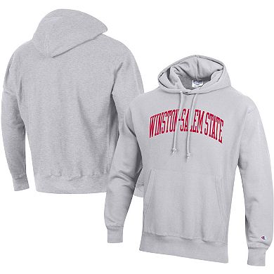 Men's Champion Gray Winston-Salem State Rams Tall Arch Pullover Hoodie