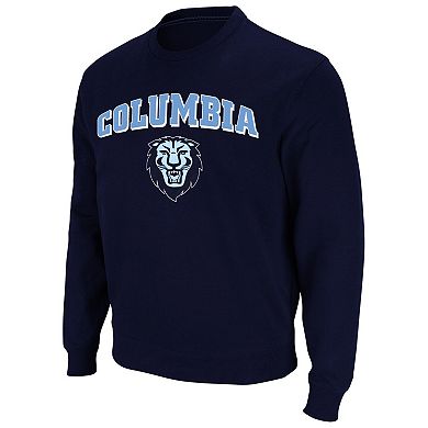 Men's Colosseum Navy Columbia University Arch & Logo Sweatshirt