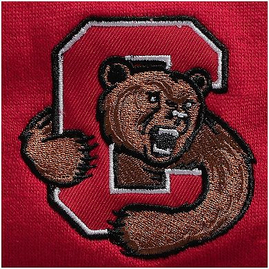 Men's Colosseum Red Cornell Big Red Tortugas Logo Quarter-Zip Jacket