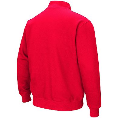 Men's Colosseum Red Cornell Big Red Tortugas Logo Quarter-Zip Jacket