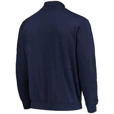 Men's Colosseum Navy Yale Bulldogs Tortugas Logo Quarter-Zip Jacket