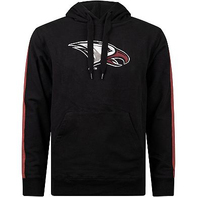Men's FISLL Black North Carolina Central Eagles Oversized Stripes Pullover Hoodie