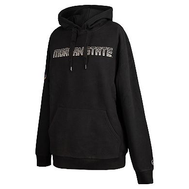 Men's FISLL Black Morgan State Bears Puff Print Sliced Pullover Hoodie