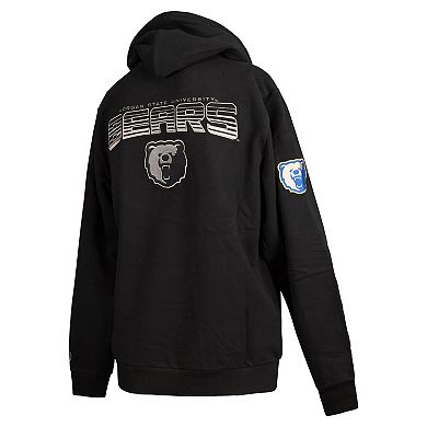 Men's FISLL Black Morgan State Bears Puff Print Sliced Pullover Hoodie