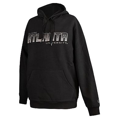 Men's FISLL Black Clark Atlanta University Panthers Puff Print Sliced Pullover Hoodie