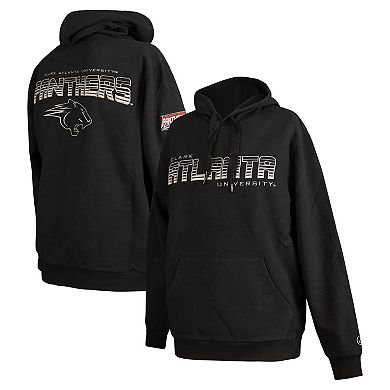 Men's FISLL Black Clark Atlanta University Panthers Puff Print Sliced Pullover Hoodie