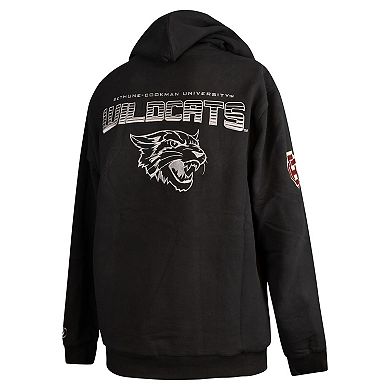 Men's FISLL Black Bethune-Cookman Wildcats Puff Print Sliced Pullover Hoodie