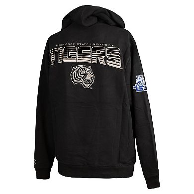 Men's FISLL Black Tennessee State Tigers Puff Print Sliced Pullover Hoodie