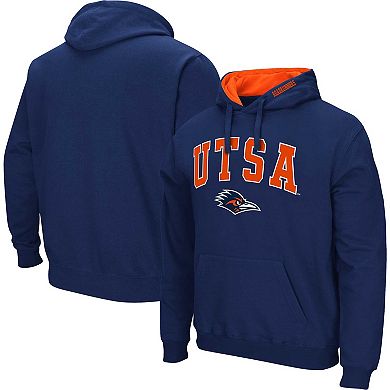 Men's Colosseum Navy UTSA Roadrunners Arch & Logo 3.0 Pullover Hoodie