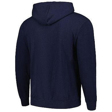 Men's Colosseum Navy Pennsylvania Quakers Arch and Logo Pullover Hoodie