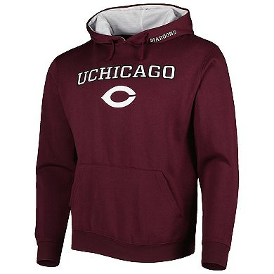 Men's Colosseum Maroon UChicago Maroons Isle Pullover Hoodie