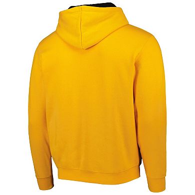 Men's Colosseum Gold Grambling Tigers Arch & Logo 3.0 Pullover Hoodie