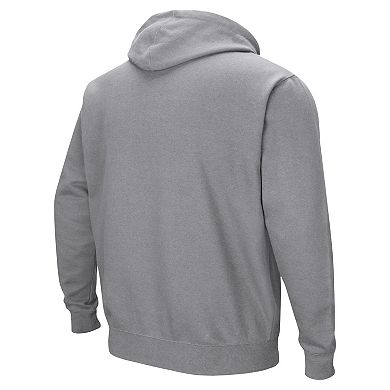 Men's Colosseum Gray Citadel Bulldogs Arch & Logo Pullover Hoodie