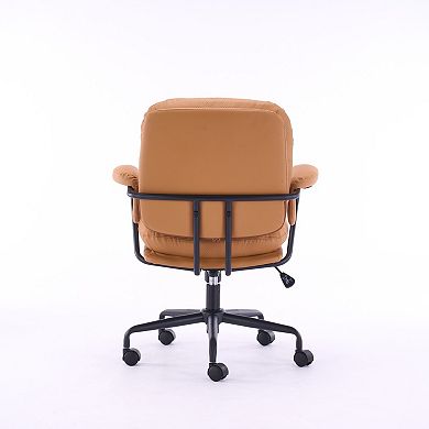 Ergonomic Office Chair with 360° Swivel Adjustable Height Reclining Backrest and Breathable Seat