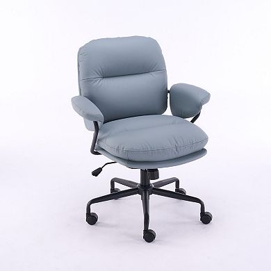 Ergonomic Office Chair with 360° Swivel Adjustable Height Reclining Backrest and Breathable Seat