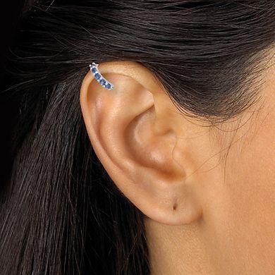 PalmBeach Jewelry Birthstone Sterling Silver Huggie Hoop Earrings