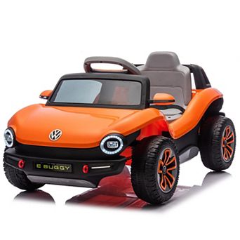 12V Licensed Volkswagen Beetle Ride On Car for Kids, Electric 4 Wheeler with Remote, LED Lights