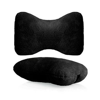 Travel Neck 2-Pack Pillow with Elastic Strap for Car or SUV