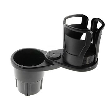 Adjustable Swivel Car Cup Holder Expands to 7" with Shockproof Pads for Stability