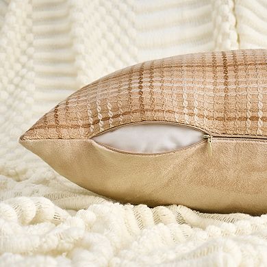 Pack of 2 Plaid Decorative Throw Pillow Covers Check Soft Cushion Case for Sofa Living Room Couch