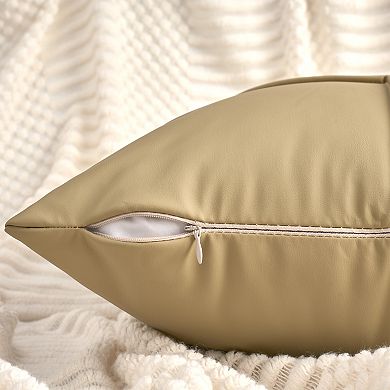 Pack of 2 Square Throw Pillow Covers Waterproof Modern Decorative Sofa Cushion Cases 18X18 Inch