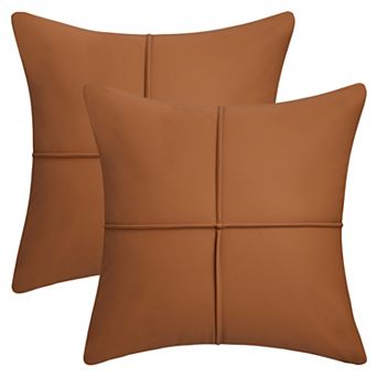 Pack of 2 Square Throw Pillow Covers Waterproof Modern Decorative Sofa Cushion Cases 18X18 Inch
