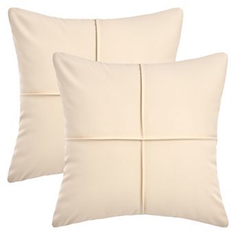 Pack of 2 Square Throw Pillow Covers Waterproof Modern Decorative Sofa Cushion Cases 18X18 Inch