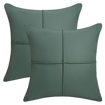 Pack of 2 Square Throw Pillow Covers Waterproof Modern Decorative Sofa Cushion Cases 18X18 Inch