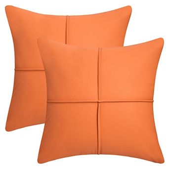 Pack of 2 Square Throw Pillow Covers Waterproof Modern Decorative Sofa Cushion Cases 18X18 Inch